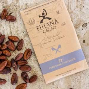 Fiji Chocolate bar - 72% Dark Chocolate with complex notes of nuts and honey, handcrafted by Fijiana Cacao, available from My Fiji Store